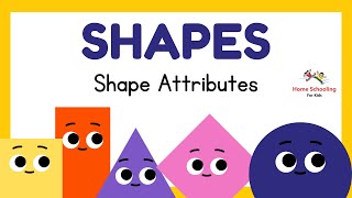Learn Shapes name in English | Shapes for kids | shapes song | we are shapes | shape attributes ⬜ 📐