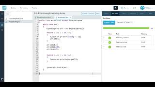 CodeHS - 5.5.4 Improving Expanding Array