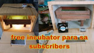 Pa raffle DIY.Manual incubator sa april 16,2023