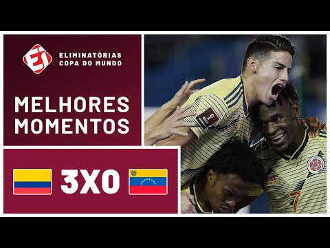 Gols e lances de Colômbia x Venezuela