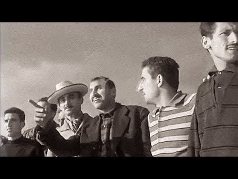 Mise au vert camarguaise du Nîmes Olympique en 1959