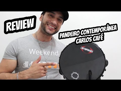 Pandeiro Black Contemporânea Carlos Cafe Unboxing Review e Teste