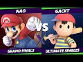 S@X 453 GRAND FINALS - Gackt (Ness) Vs. Nao [L] (Mario) Smash Ultimate - SSBU