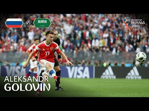 Aleksandr GOLOVIN Goal - Russia  v Saudi Arabia - MATCH 1