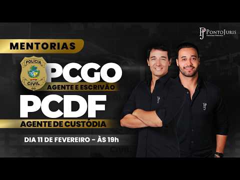 Lançamento mentoria: PCDF & PCGO
