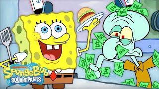 Every Time the Krusty Krab was Booked and Busy! 🍔 | SpongeBob