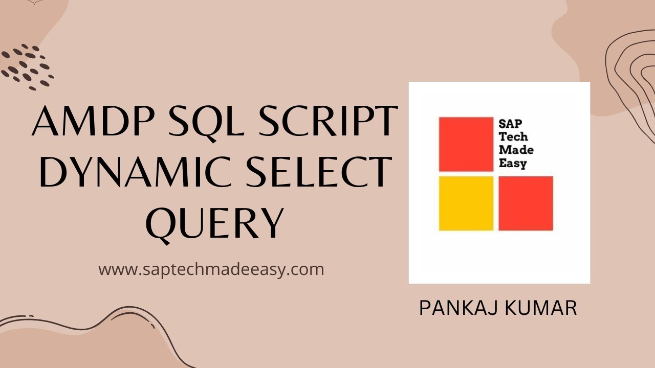 AMDP SQL Script Dynamic Select Query