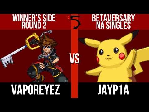 Betaversary NA Winner's: VaporeyeZ (Sora) vs. JayP1A (Pikachu) - SSF2 Tournament