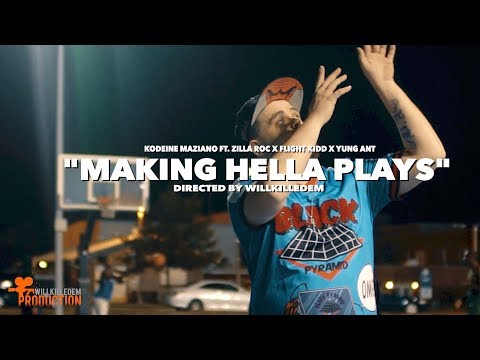 Kodeine Maziano - "Making Hella Plays" ft. Zilla Roc x Flight Kidd x Jugg Boy Ant (Official Video)