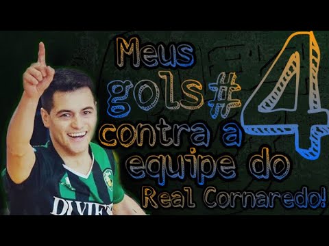 Meus 4 gols contra a equipe do Real Cornaredo! 🔥⚽️⚽️⚽️⚽️🔥