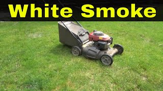 White Smoke Coming From Lawn Mower-How To Fix It
