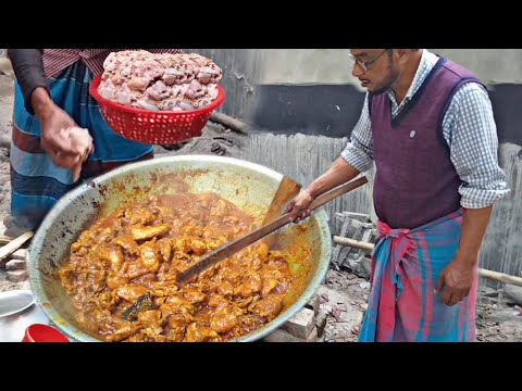 Village Special Curry | Cooking 5 red Roosters | Traditional dish of the village is chicken broth