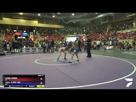 127 Lbs Champ. Round 1 - Lynn Horn, OK Vs Yoo-Jung Lee, MO Cb8f