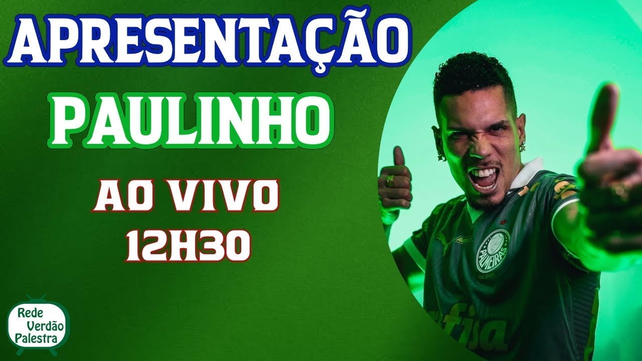 🔴AO VIVO | APRESENTAÇÃO PAULINHO |🎥⚽| #palmeiras #tvpalmeiras #paulinho