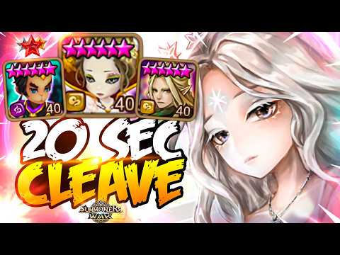 CABRERA Destroys Enemies with 20 SEC CLEAVE - Summoners War