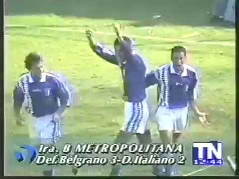Defensores de Belgrano 3 - Deportivo Italiano 2 (Primera  B Apertura 1995) Suspendido por incidentes