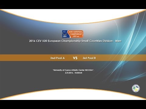 2016 CEV U20 MEN ECSC Division - 2nd Pool A 3rd Pool B