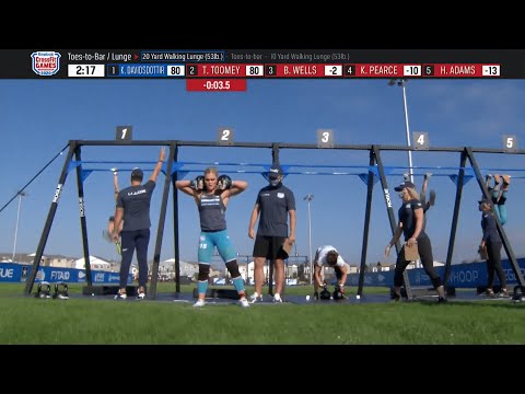2020 CrossFit Games Event 6 - Toes to Bar/Lunge - Women