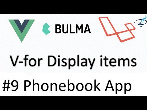 Laravel 5 5 Vuejs Bulma | Phonebook App | Introduction 1