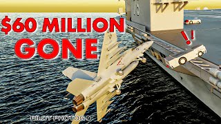US Navy Fighter Jet FALLS OFF Carrier – Red Sea Crisis