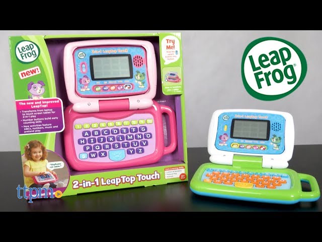 Vídeo relacionado con Leapfrog 2 in 1 LeapTop Touch Laptop, Green, Learning Tablet for Kids with 10 Modes of Play, with Letters, Numbers, Vocabulary and Animals, Toy Laptop for Kids Ages 2 Years +