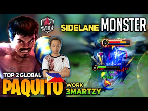 MVP PLAY! Paquito Sidelane Monster! [Road to Top 1 Global Paquito] By Work 3Martzy - Mobile Legend