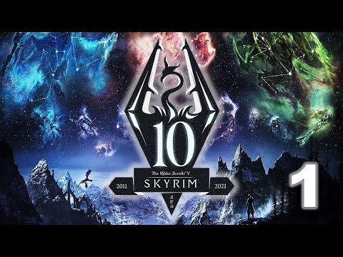 Let's Play Skyrim Anniversary Edition Part 1 - Venttex, the Necromancer, Escapes Helgen (Legendary)