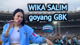 Download lagu Wika Salim shakes Prabowo Gibran's supporters at GBK. mp3