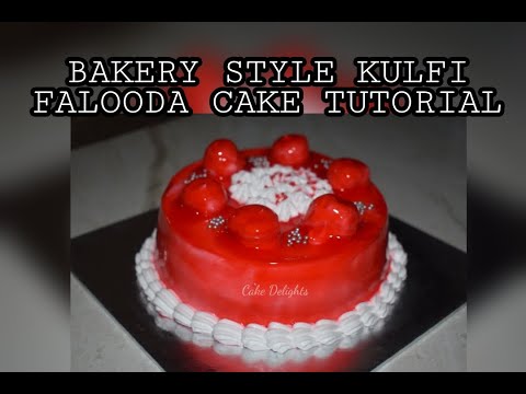 BAKERY STYLE TRENDING KULFI FALOODA CAKE | BAKERY FROSTING EASY TUTORIAL | CAKE DELIGHTS BY ASAWARI