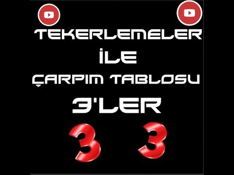 Tekerlemelerle Çarpım Tablosu (3 'ler)