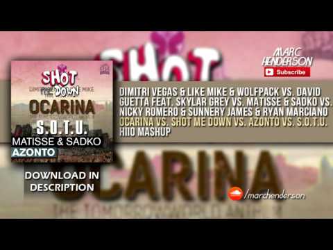 DV&LM vs. David Guetta - Ocarina vs. Shot Me Down vs. Azonto vs. S.O.T.U. (HIIO Mashup)