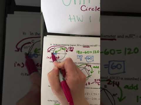 Circles Hw1 Key Unit 10