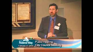 preview picture of video '02/17/2015  - Federal Way City Council - Regular Meeting'