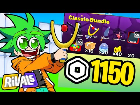 I SPENT 1150 ROBUX ON A WEAPON PACK IN ROBLOX RIVALS🔫