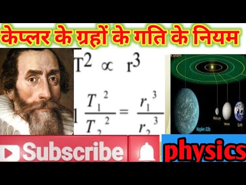 कैपलर के ग्रहों के गति के नियम,Kepler's law of planetary motion,law of orbit,law of area