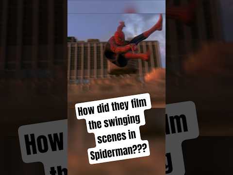 How They Filmed Spiderman's Swinging Scenes  #spiderman #behindthescenes  #vfx #cgi