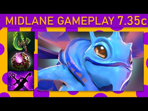 ⭐ New Patch 7.35c Puck 20+ Kills! Mid Gameplay - Dota 2 Top MMR
