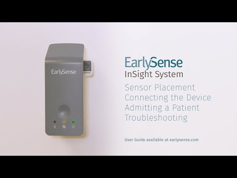 EarlySense Training Video - Sensor Placement, Power, Admitting Patients & Troubleshooting - InSight logo