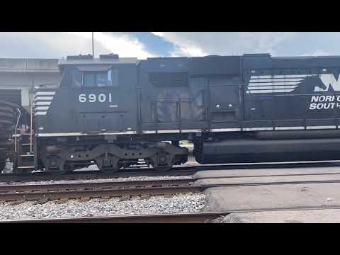 NS 6901 leads 2 car local