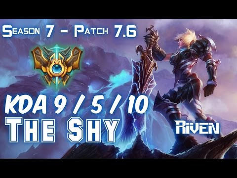 The Shy RIVEN vs LEE SIN Jungle - Patch 7.6 KR Ranked