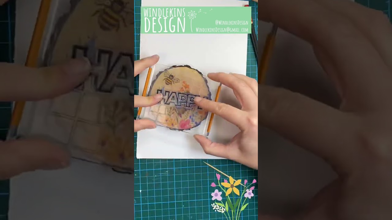 Bee Happy! #bee #create #art #happy #beehappy #wood #decoupage