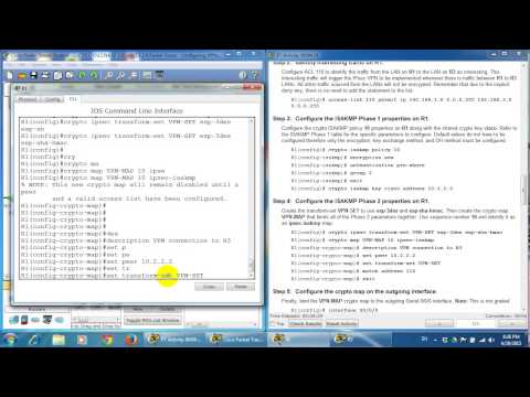 CCNA4 7.1.2.4 Packet Tracer   Configuring VPNs Optional