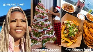 VLOGMAS? Trying Kimchi Mac & Cheese & Putting Up The Christmas Tree| Miya Sadé