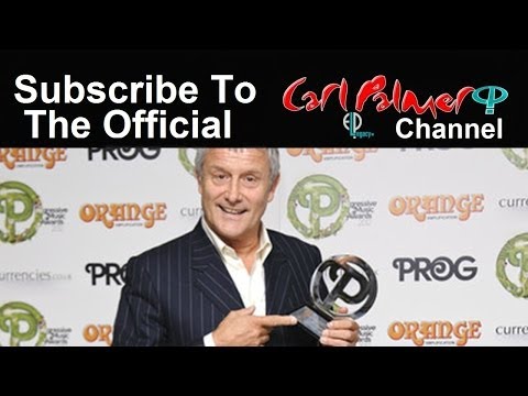 Carl Palmer  of Emerson, Lake and Palmer and ASIA receiving Virtuoso Award At Prog Awards 2012