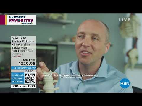 Teeter FitSpine X3 Inversion Table with FlexTech Bed