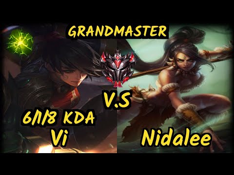 MADL Samux (VI) vs NIDALEE - 6/1/8 KDA JUNGLE GAMEPLAY - EUW Ranked GRANDMASTER