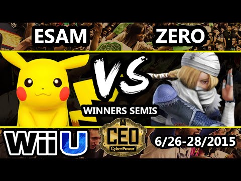 CEO 2015 - ESAM (Pikachu) Vs. ZeRo (Sheik) - Winners Semis - Smash Wii U
