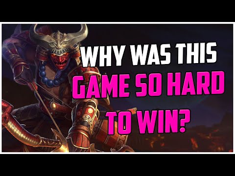 WHY WAS THIS GAME SO HARD TO WIN? HACHIMAN RANKED SMITE S10