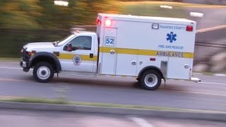 preview picture of video 'Roanoke County Medic 52 Responding 6-23-12'
