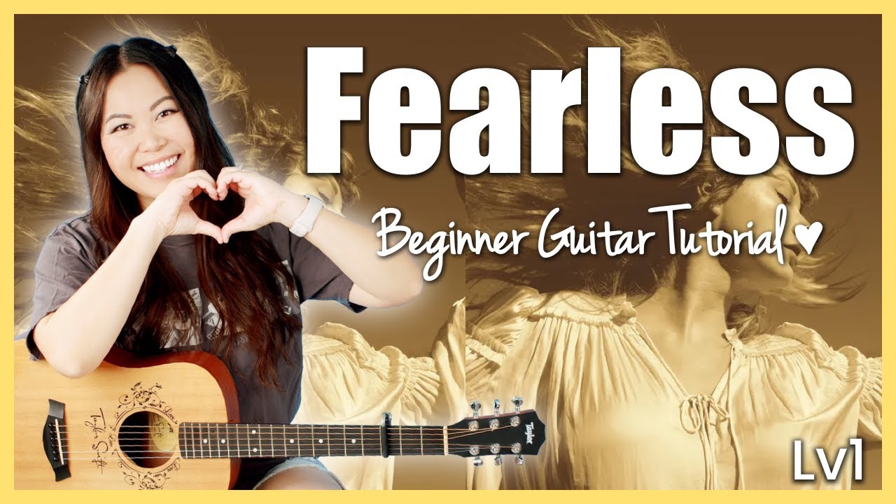 Fearless 💛 Taylor Swift 🫶 EASY Guitar Tutorial Beginner Lesson | Chords, Tabs & Full Play-Along! 🎸